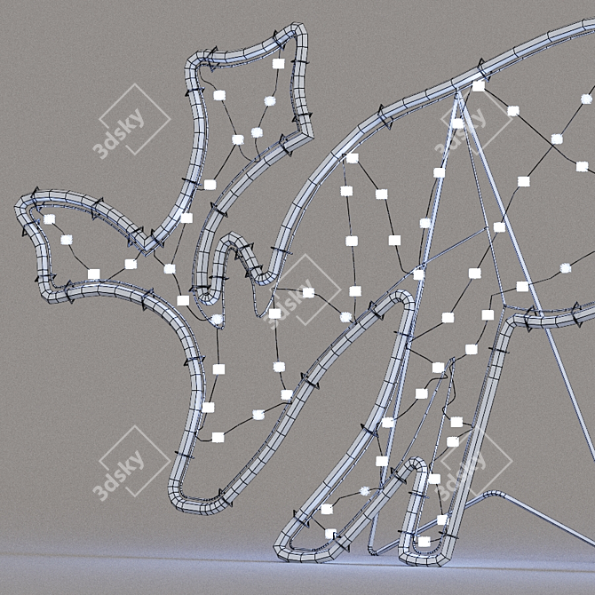  Illuminated LED Deer Figures 3D model image 12