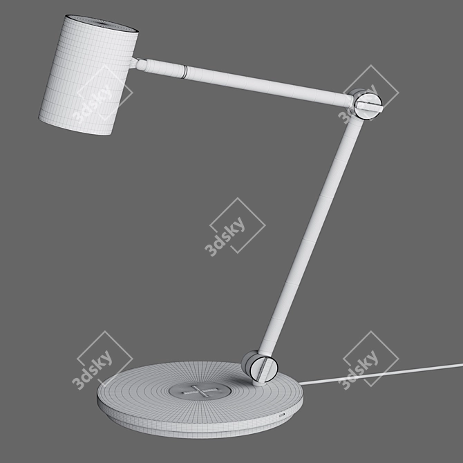 Modern Wireless Charging Table Lamp 3D model image 1