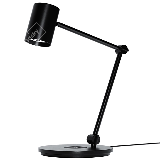 Modern Wireless Charging Table Lamp 3D model image 4