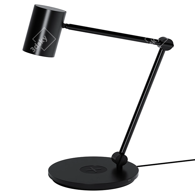 Modern Wireless Charging Table Lamp 3D model image 9