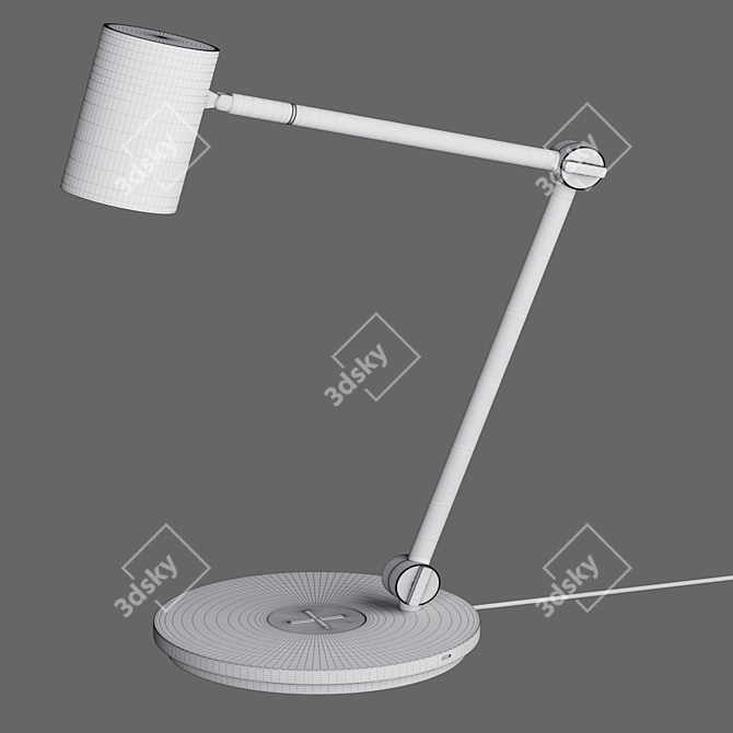 Modern Wireless Charging Table Lamp 3D model image 13