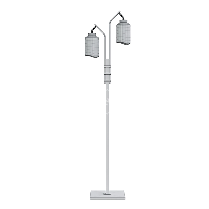 Elegant Fortuna Floor Lamp 3D model image 2