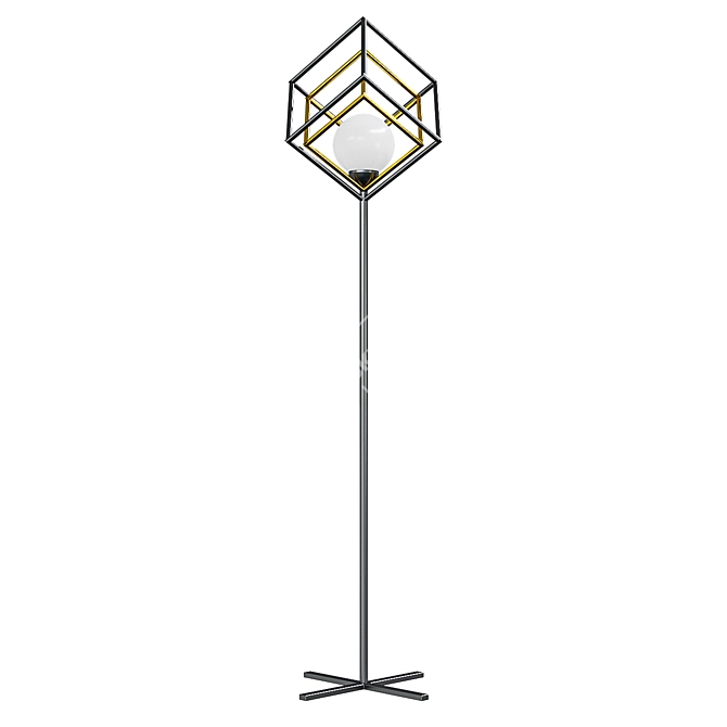 Prism Floor Lamp: Modern Elegance 3D model image 1