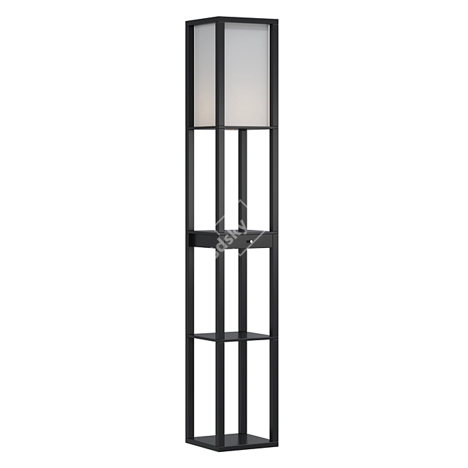 Woodruff LSP-0333: Sleek Floor Lamp 3D model image 1