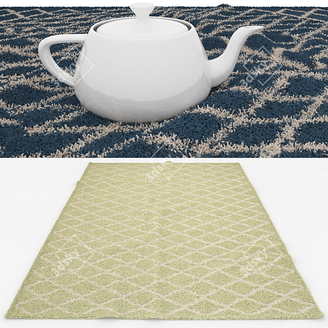 Versatile Rug Set: 6 Options in 3D 3D model image 3