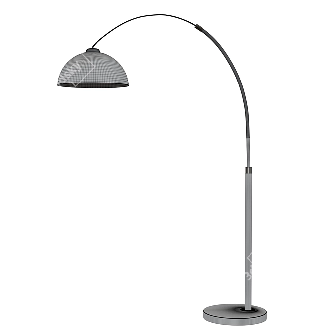 Elegant Marble Floor Lamp 3D model image 2