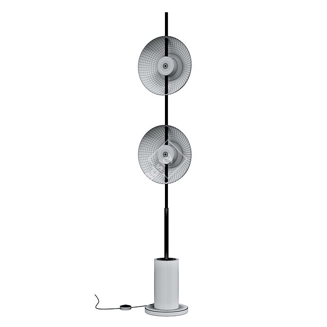 Modern Marble Floor Lamp 3D model image 2