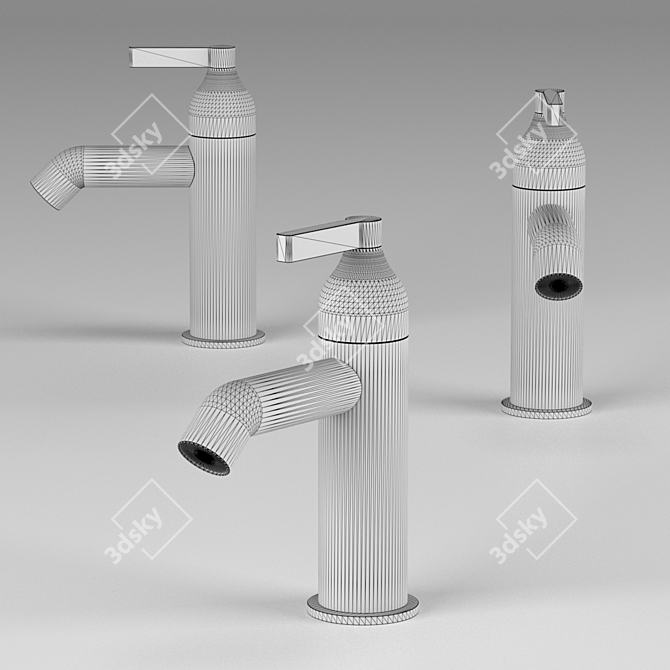 Sleek Memory Mix Sink Mixer 3D model image 2