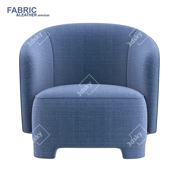 Contemporary TARU Armchair: Stylish Comfort 3D model image 2