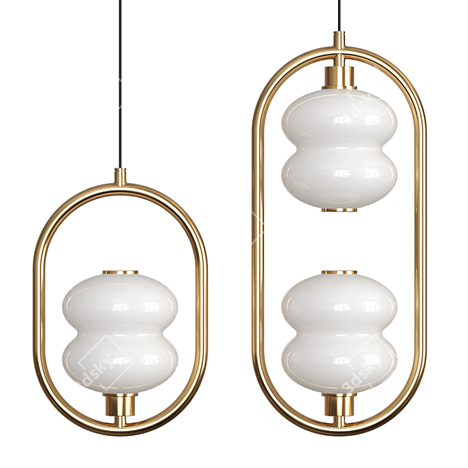 Alda Ring Pendant Light 3D model image 1