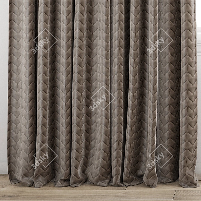 Polygonal Curtain Model 3D model image 3