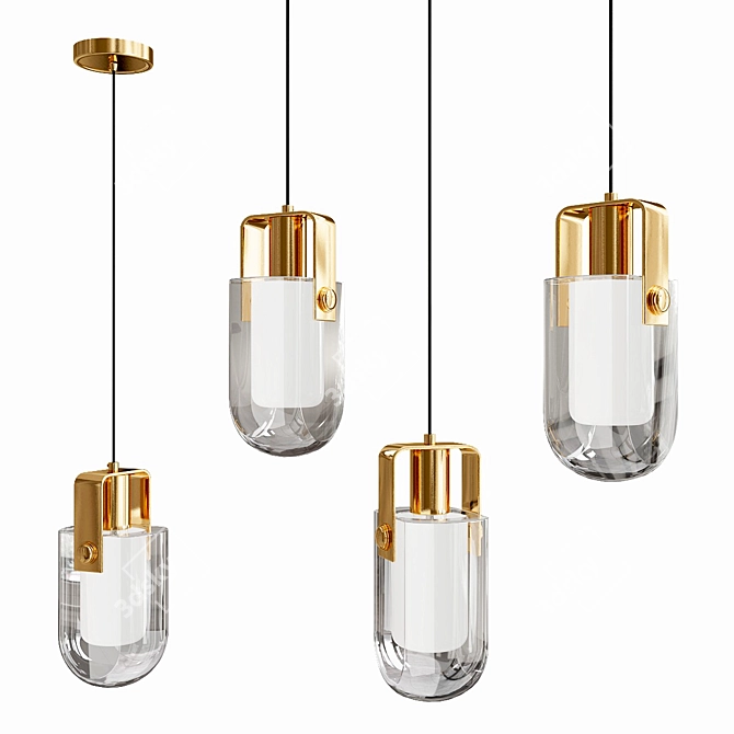 Stylish NELLY Design Lamps 3D model image 1