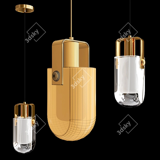 Stylish NELLY Design Lamps 3D model image 3