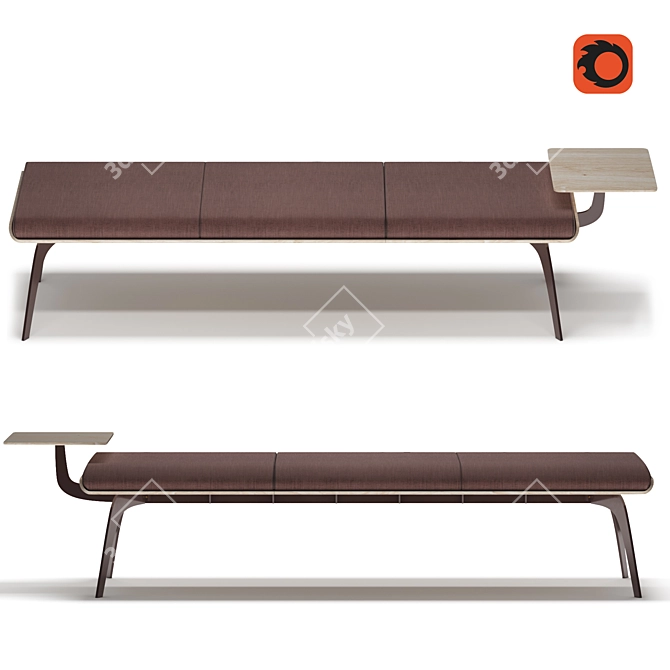 GORDON Millipede Bench Extension 3D model image 5