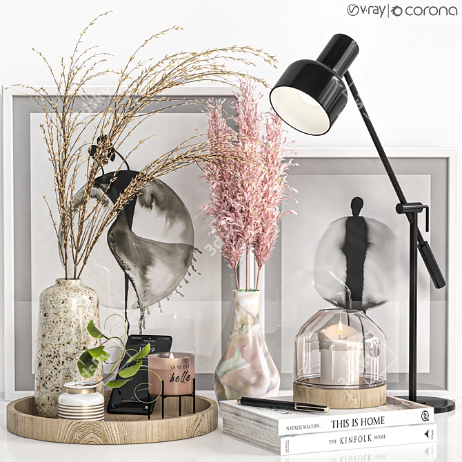 Versatile Decor Set 30 3D model image 1