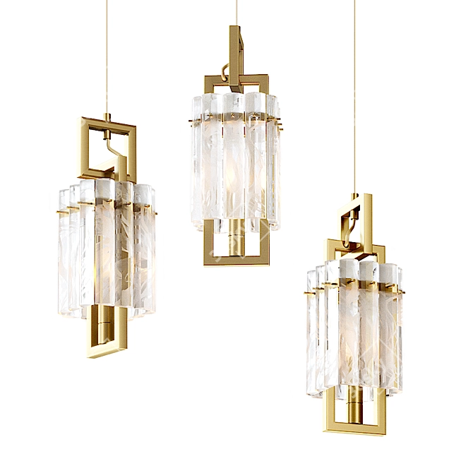 BENNA Pendant Lamp: Stylish and Modern 3D model image 1