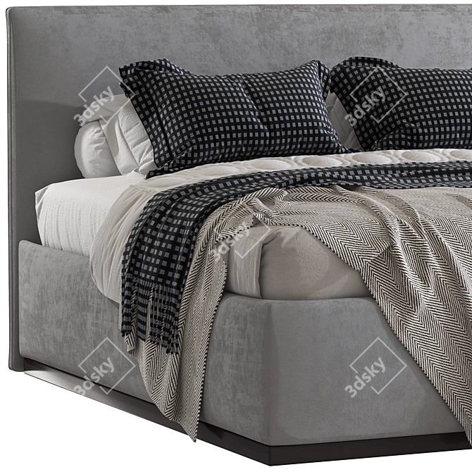 Luxury Dream Beds: Unbelievable Comfort 3D model image 4