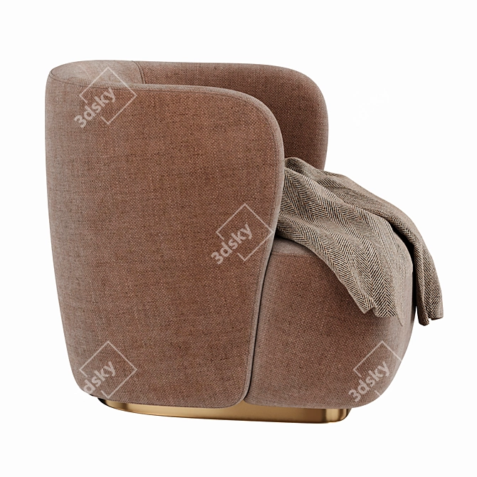 Pacha Stay Lounge Chair: Elegant and Comfortable 3D model image 4