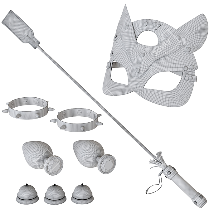 Seductive Fantasy Accessory Set 3D model image 9