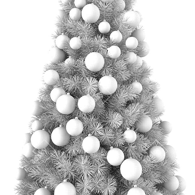 275cm Christmas Tree with Lights & Toys | High-Quality 3D Model 3D model image 6