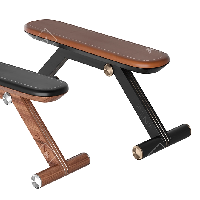 Elite Bench: PENT. Luxury Fitness 3D model image 2