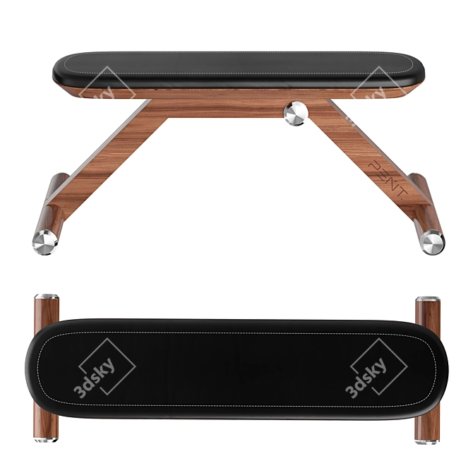 Elite Bench: PENT. Luxury Fitness 3D model image 4