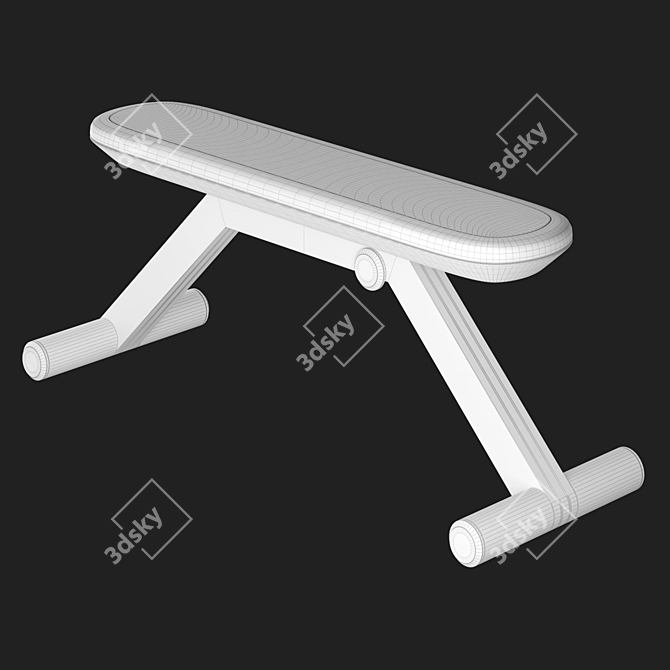 Elite Bench: PENT. Luxury Fitness 3D model image 5