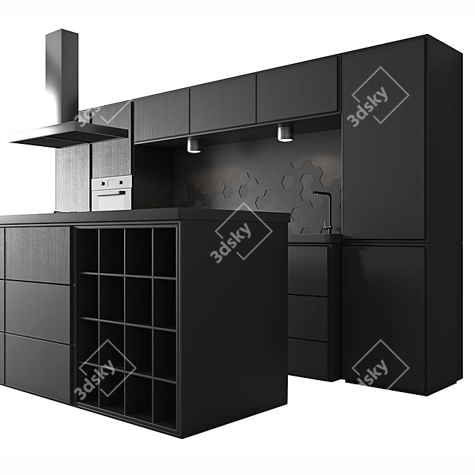 Modern Kitchen Collection 3D model image 3