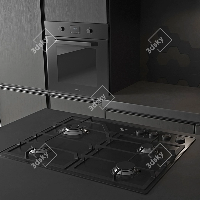 Modern Kitchen Collection 3D model image 5