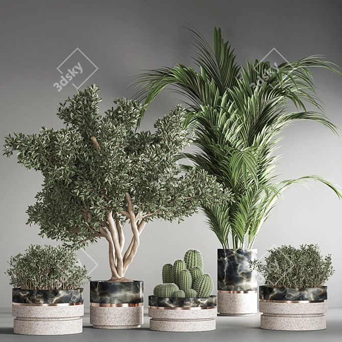 Green Oasis: Indoor Plant Set 3D model image 4