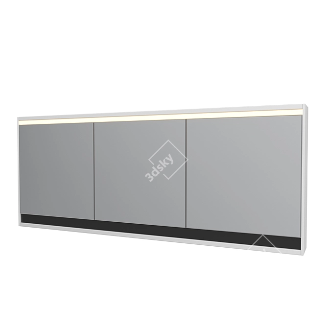 PANDORA TOP 150 - Modern Bathroom Mirror Cabinet 3D model image 1