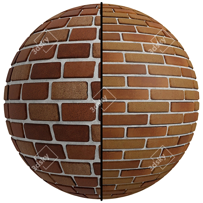 Vintage Brick Texture | PBR | 4K 3D model image 1