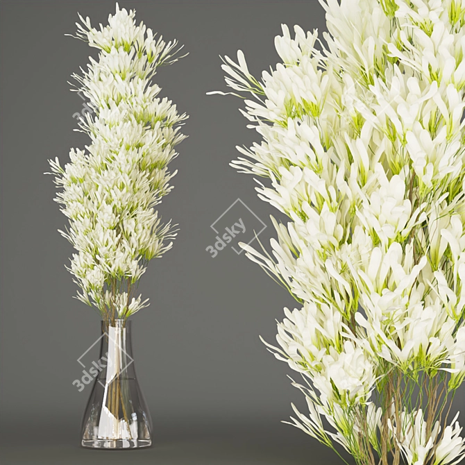 Nature's Beauty Bouquet - Pine & Flower Indoor Collection 3D model image 4