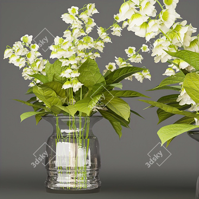 Nature's Beauty Bouquet - Pine & Flower Indoor Collection 3D model image 6