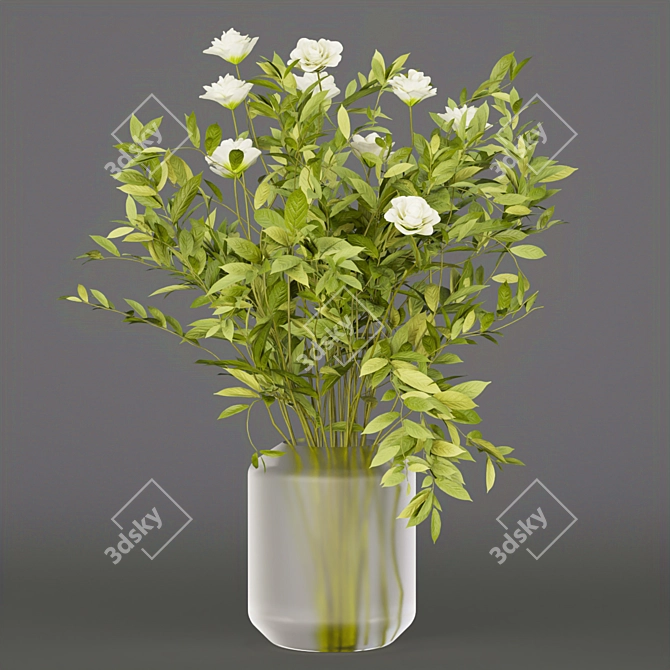 Indoor Pine Flower Bouquet - Collection 268 3D model image 3