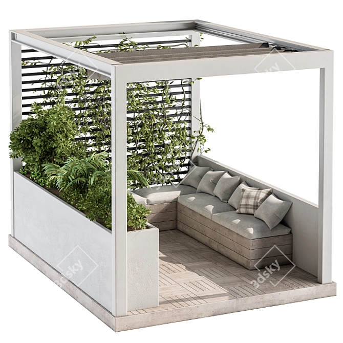 Architect 47: Roof Garden & Balcony Furniture 3D model image 1