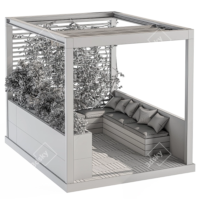 Architect 47: Roof Garden & Balcony Furniture 3D model image 4