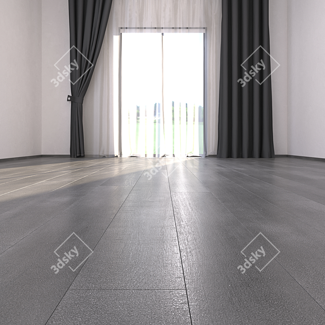 Silver Parquet Floor: HD Textures, Corona + Vray Render 3D model image 2