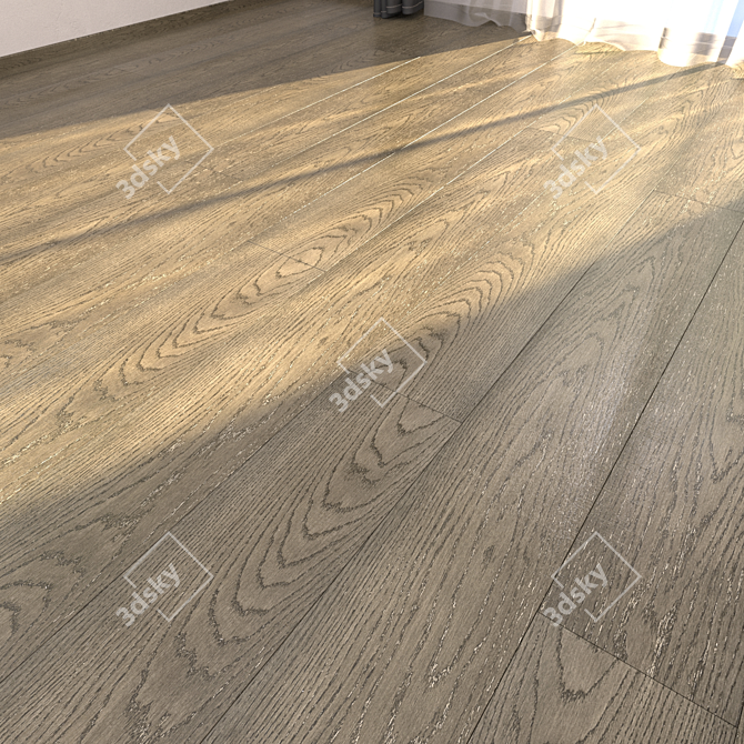 Tamarindo Parquet Floor: HD Textures & Multiple Materials 3D model image 1