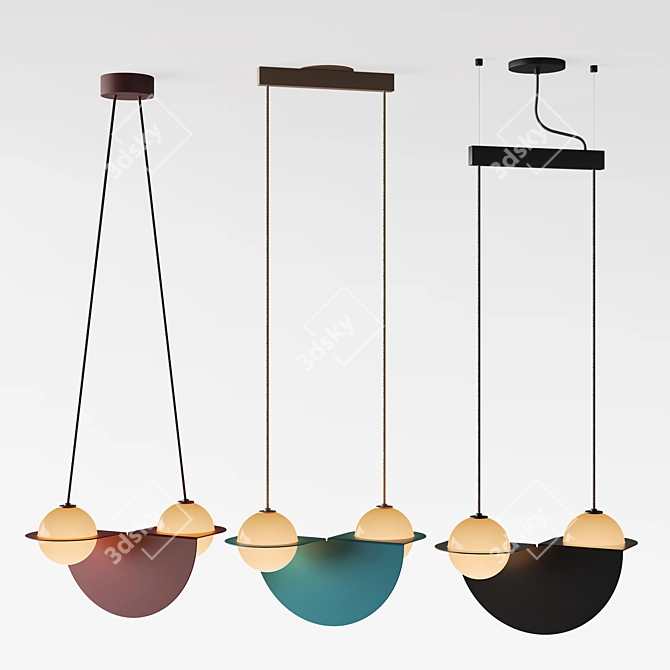 Stylish Pendant Lamp Laurent 01 3D model image 6