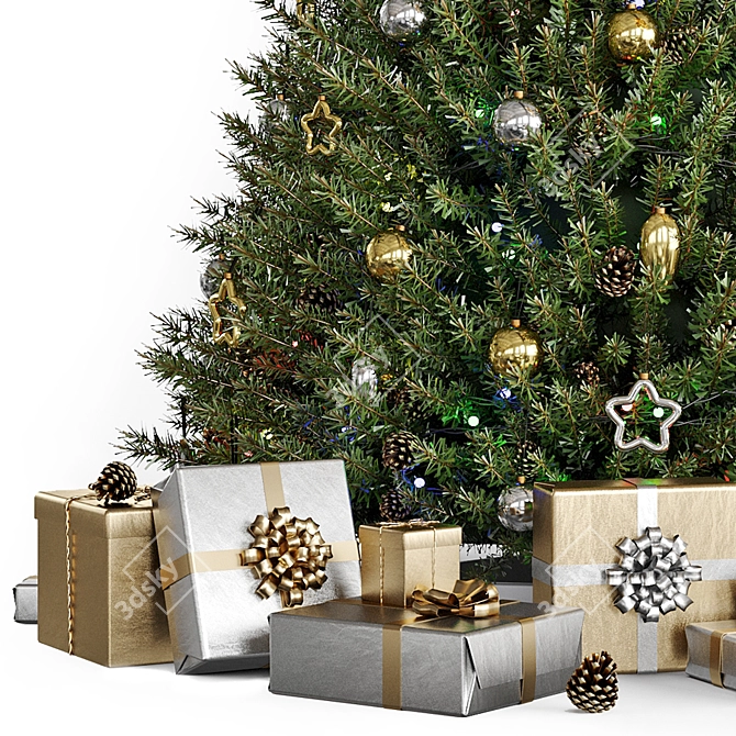 Christmas Tree VRay & Corona 3D Model 3D model image 2