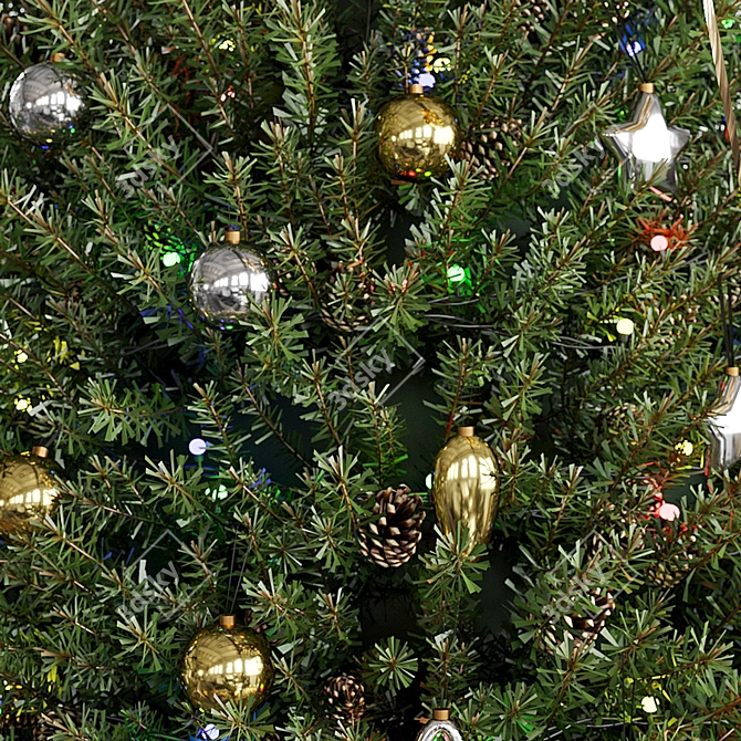 Christmas Tree VRay & Corona 3D Model 3D model image 5