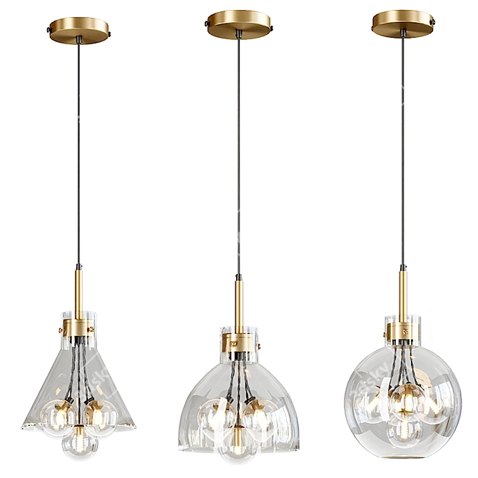 Modern Vappe Pendant Lamp 3D model image 5