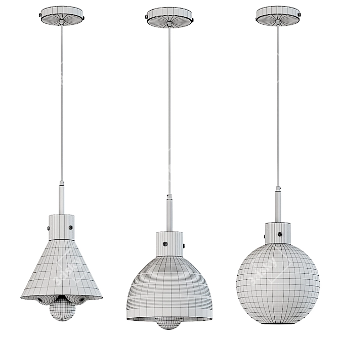 Modern Vappe Pendant Lamp 3D model image 6