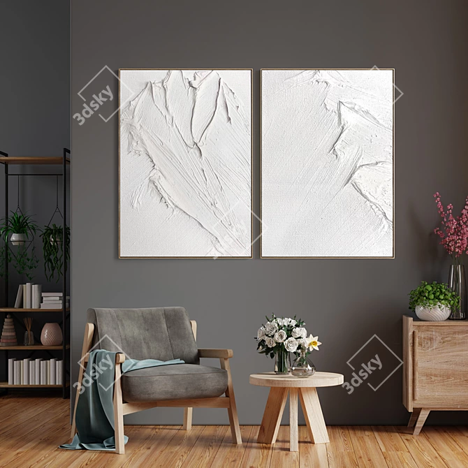 Elegant Dual Frame Set 3D model image 10