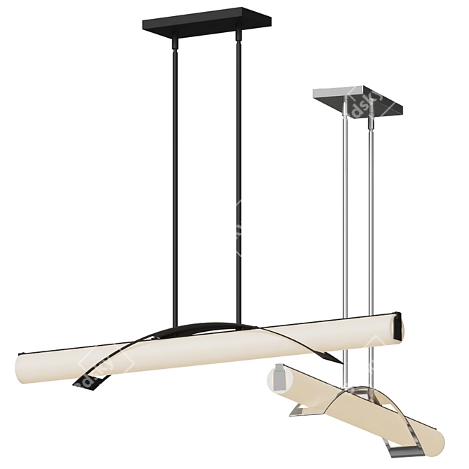 Sleek Bertoldo Linear Suspension 3D model image 1