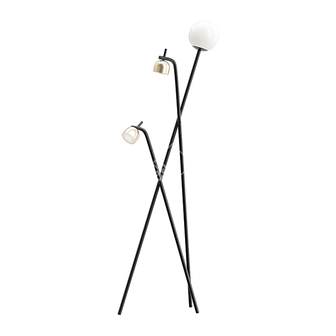 Elegant Floor Lamp: FontanaArte TRIPOD 3D model image 1