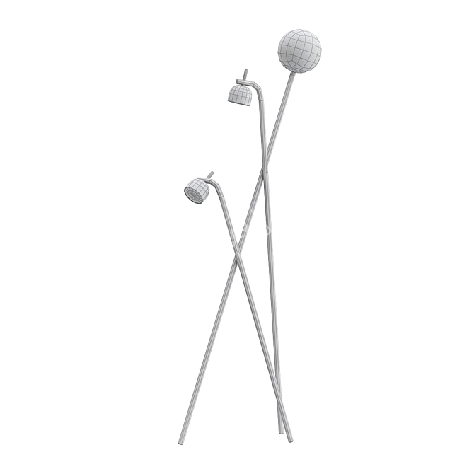 Elegant Floor Lamp: FontanaArte TRIPOD 3D model image 2