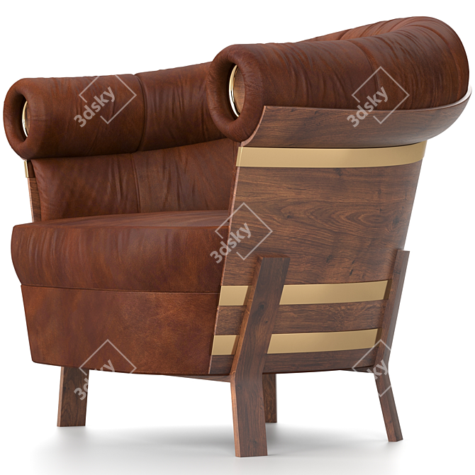 Compact Coffee Chair 3D model image 1