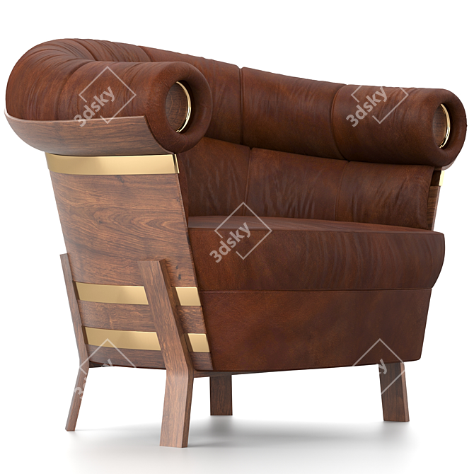 Compact Coffee Chair 3D model image 3